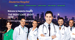 Desktop Screenshot of dauterivehospital.com