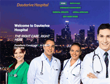 Tablet Screenshot of dauterivehospital.com